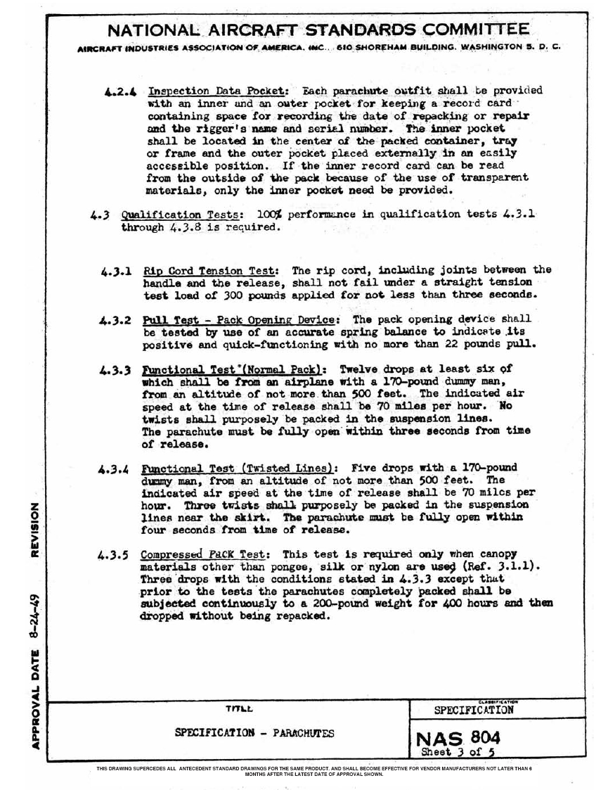 PARACHUTE RIGGER HANDBOOK Chapter 1