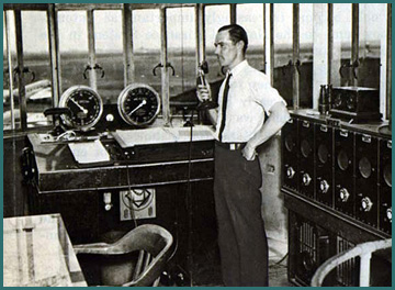 Radio-equipped tower